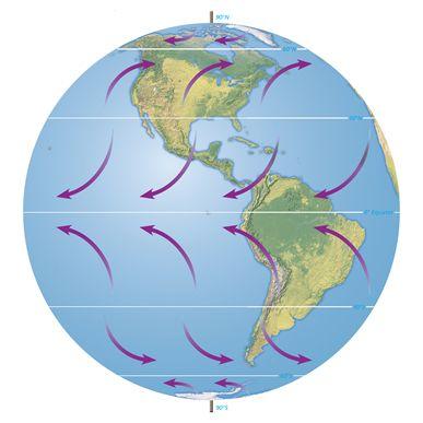 What are examples of global winds?