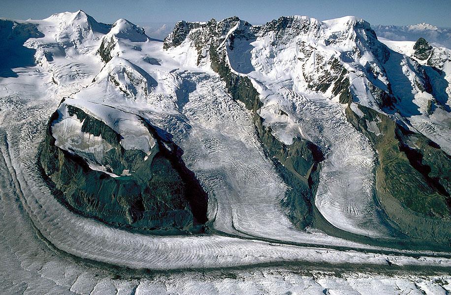 Alps glaciers move