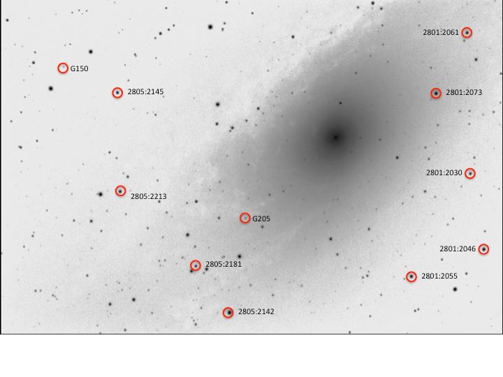 in the M32 image may not be the same as that in the M31 image.