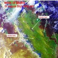Kalimantan NOAA-18 satellite picture on 31