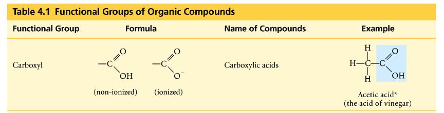 single bonded to OH group compounds with COOH = acids fatty acids amino acids Hydroxyl OH organic compounds with OH =