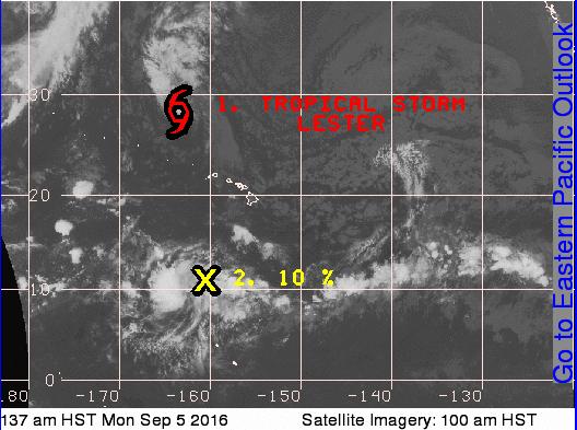 Tropical Outlook - Central Pacific Disturbance 1 (as of 8:00 a.m.