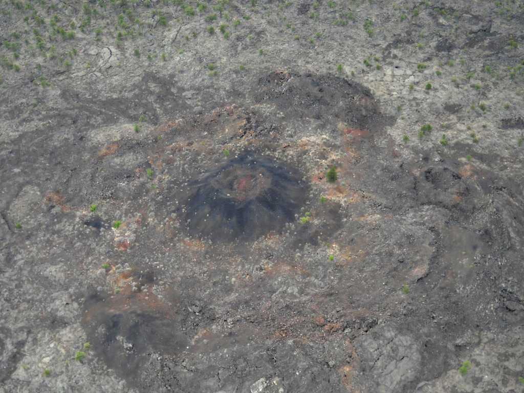 A small cinder cone was at