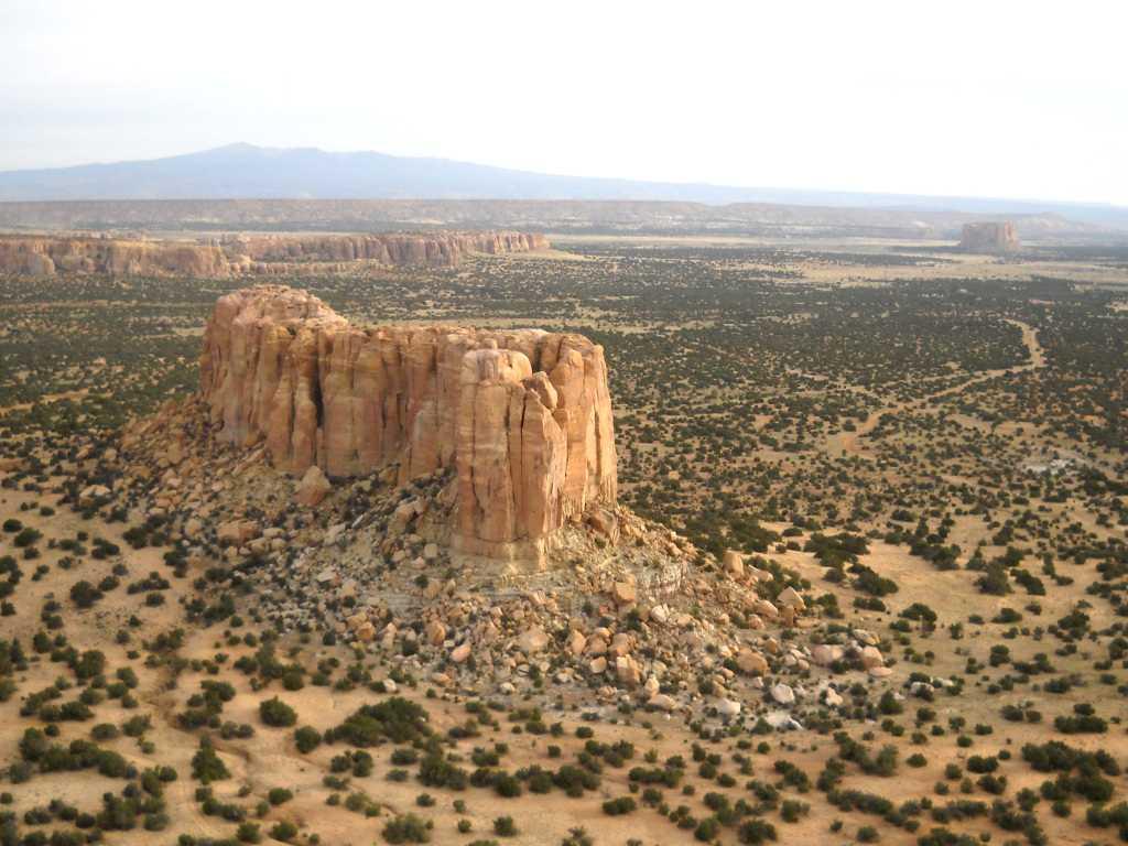 We turned north fly past this small butte south of Acoma Pueblo.