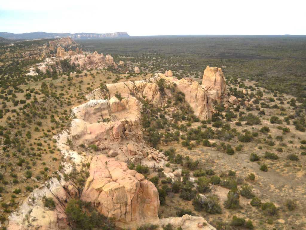 I flew along these sandstone cliffs at the