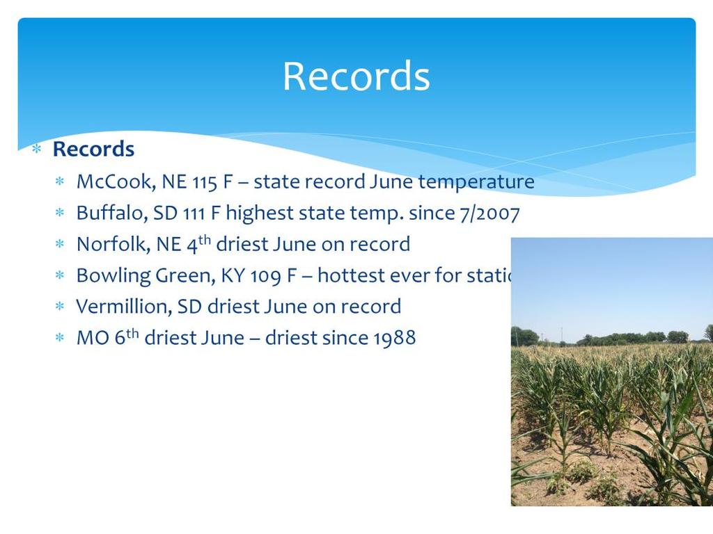 There are a large number of records being set from daily to monthly to seasonal.