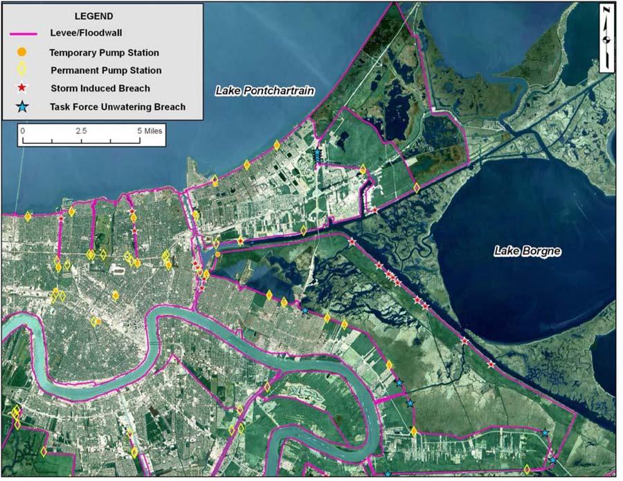 Figure S4. Map of breached levees in St Bernard Parish 24.