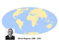 Geology of the Earth Plate Tectonics: In 1912, the German meteorologist/geologist, Alfred Wegener, proposed that the continents were not fixed, but were drifting around.