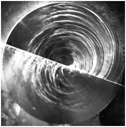 these were estimated from measurement data obtained by hot-wire probe. The radial traveling velocities and the intervals are consistent in the movies of the top view of the disk.
