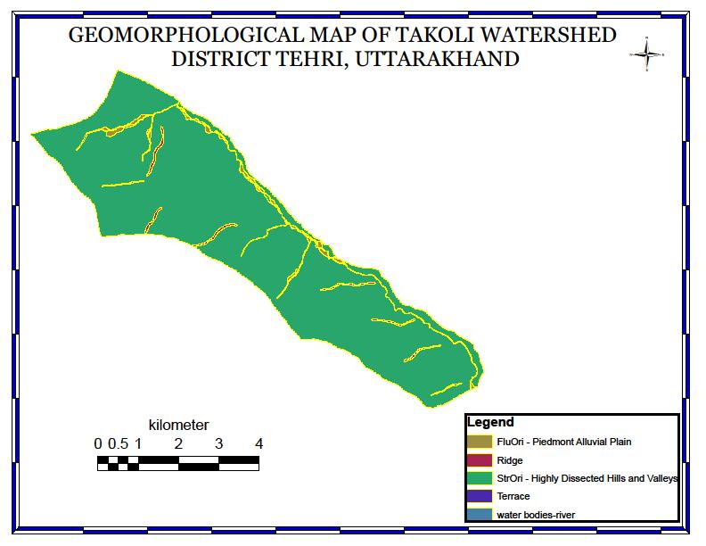 exercise. II. STUDY REGION The region selected for the present study is Takoli gad watershed which is located in Devaprayag block of Tehri district.it lies between 78 37'46.541"E & 30 19'42.