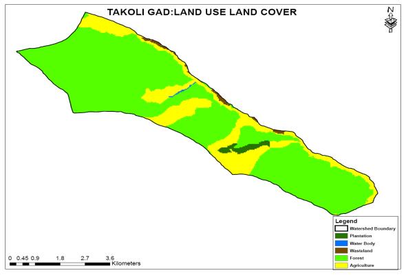 87 100 Table-4 Weight Assigned For Land Use /Land Cover Classes Land use land cover Assigned weight Water Body Restricted Forest 1 Grassland 2 Agriculture Land 3 Fallow Land 4 Barren Land 5 The