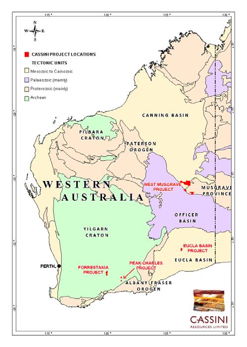 Forrestania Project The Forrestania Project is located approximately 370km E of Perth.