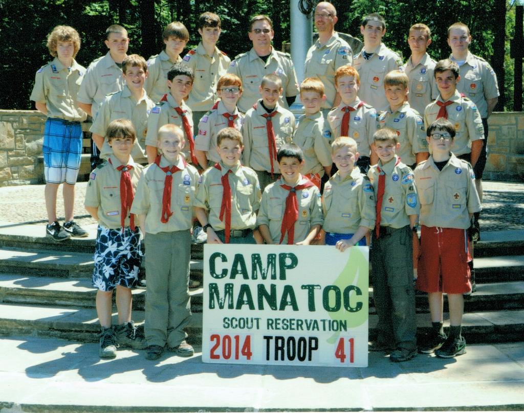 assistant Scoutmasters Nat e Culli nan Dillon Forsythe Scouts Summer 2014 Manatoc and Northern Tier Peter Appenheimer Robert Mansuetto Thomas Beckwith