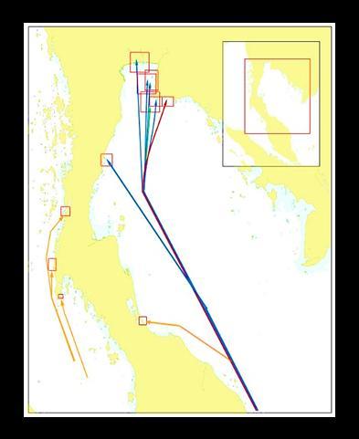 3.2 Electronic Navigational Chart (ENC) HDRTN has plan to produced ENC only 44 cells covering 11 Thailand main shipping routes starting from 2006 to 2012 as the first priority in order to