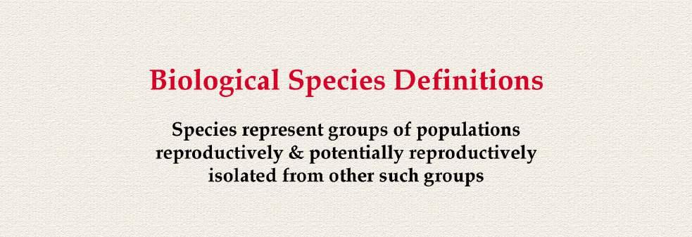 How to Define Species?