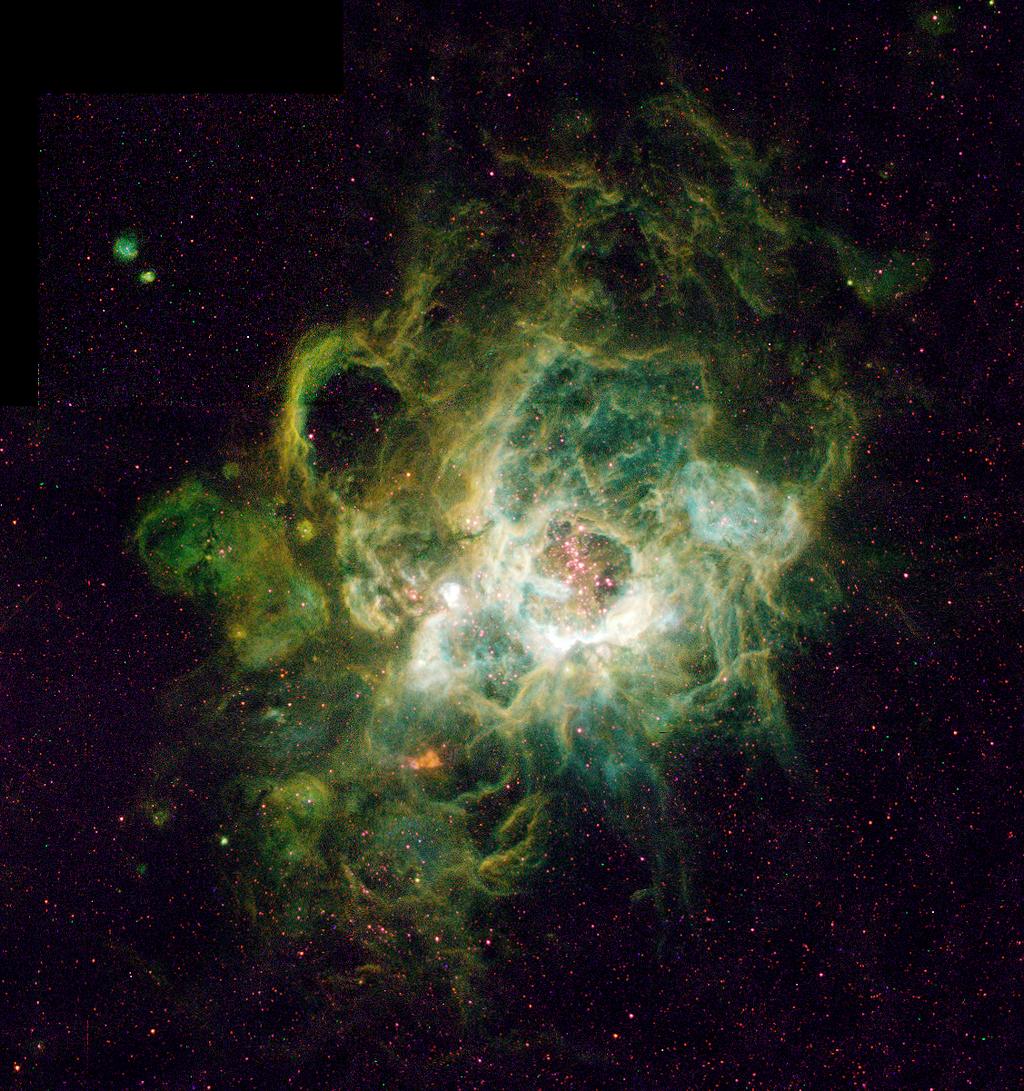 Emission Nebulae: H II Regions Hydrogen ionized by UV from bright stars Recombination cascade produces emission lines Other elements can be collisionaly excited Forbidden lines