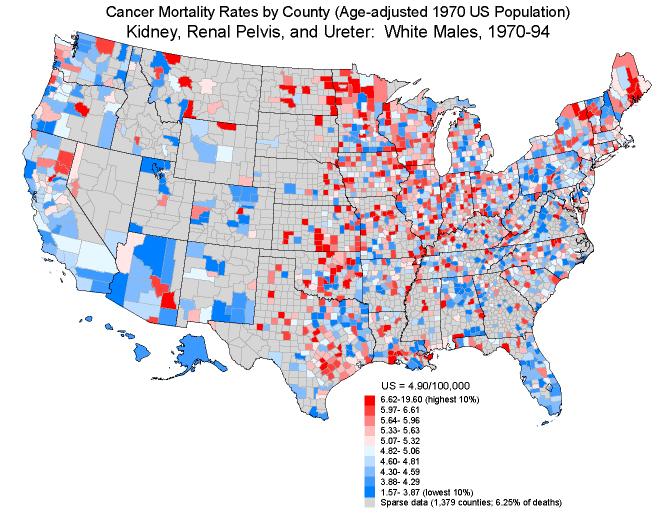 Finding (Real) Patterns in Data Data shows: rural counties have the highest average mortality rates.