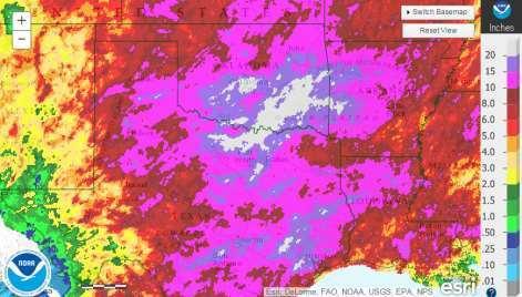 May 2015 Rainfall Totals Record Rainfall Widespread 10+ inches over the Red River