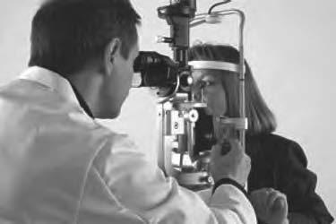 (b) A doctor uses a tonometer to measure the excess pressure (how much higher the pressure is than atmospheric pressure) of the liquid in the eye.