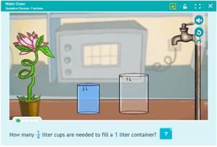 3 by detering how many smaller containers of water are needed to fill a larger container. Example : Say: Please read the instructions. Students can read the instructions.