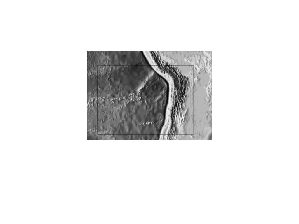 4. Identify the type of plate boundary indicated on the shaded relief map A) convergent B) divergent C) transform D) the indicated feature is not a plate boundary 5.