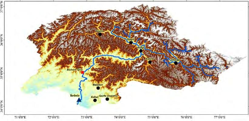 Rationale of the study: The upper Indus basin (172,173 km sq.) receives heavy snow annually.