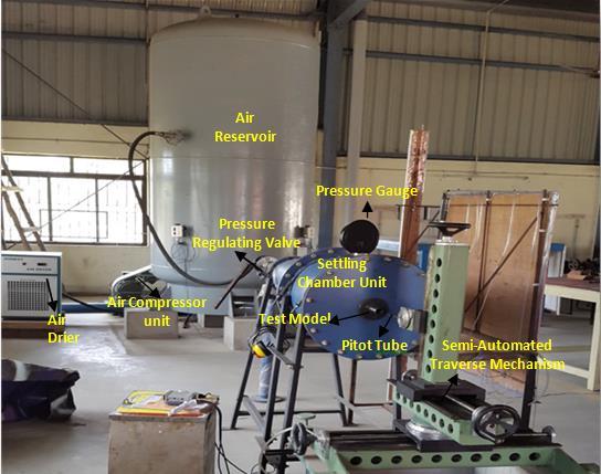 Figure 4. Free Jet Facility at High Speed Jet Laboratory of Rajalakshmi Engineering College Fig. 5 shows the detailed arrangement of traverse automation components.