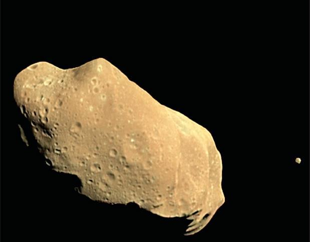 An asteroid, such as Ida, is a chunk of