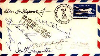 A small amount of covers is recorded with postmark applied by the post office aboard the USS Lake Champlain on date of