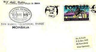 In case the post office was closed at the time when launches, landings or other space activities took place, the postmark of the next working day