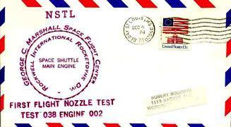 There exist also places where rockets were tested which can be recorded by postmarks from: Marshall Space