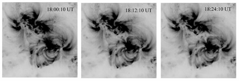 Here, the field-of-view is 10' x 10' As shown in Figure 6, the 6 cm emission from AR0323 also varied significantly during this time period.