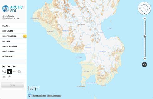 Authoritative Topographic Basemap Provided Directly from the 8 Arctic National Mapping Agencies Common