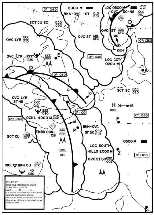 SIGNIFICANT WEATHER CHART (LOW