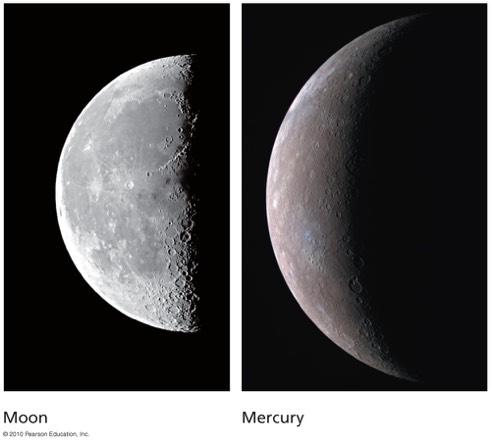 Do the Moon and Mercury have any