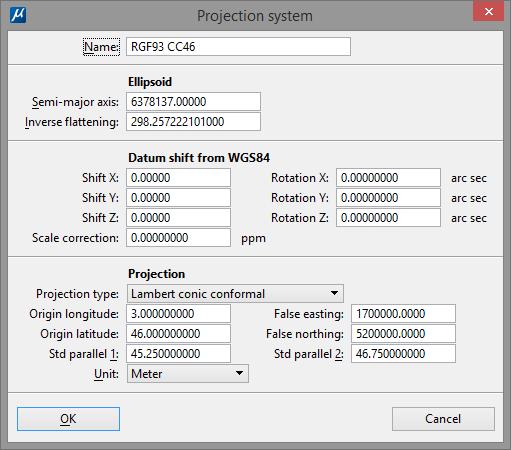 Using Projections in TerraScan Some coordinate systems are built-in to TerraScan such as UK National Grid, UTM, US State Planes and Belgium LB72 to name just a few.