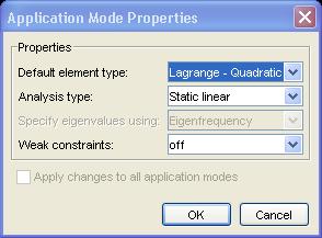 Using the Model Navigator for Multiphysics Models To add and remove application modes and geometries for a multiphysics model, go to the Multiphysics menu and then open the Model Navigator.
