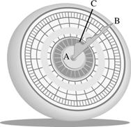 22. The sundial shown at the right works on the principle that the sun casts a shadow from a central projecting pointer onto the surface of a calibrated circle.