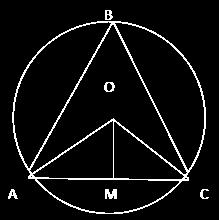 In the above figure, O is the cnetre of the circle, OA = 3 cm, AC = 3 cm and OM AC then ABC is (a) 60 0 (b) 45 0 (c) 30 0 (d) None of these 269.
