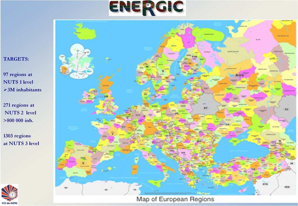 At European level, we think that it is important to take the example of the CRIGE network 1. Federate in each Member State the regional platforms 2.