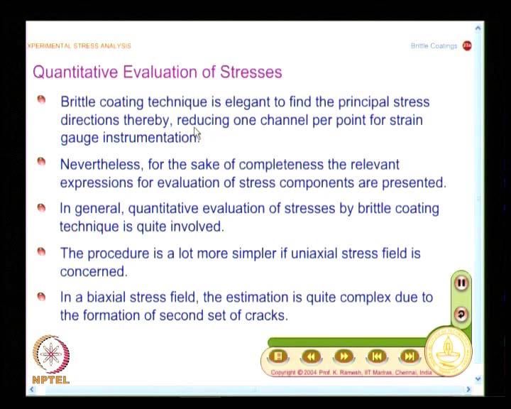 (Refer Slide Time: 19:47) Now, let us look at how I do quantitative evaluation of stresses and this is what I emphasis again and again.