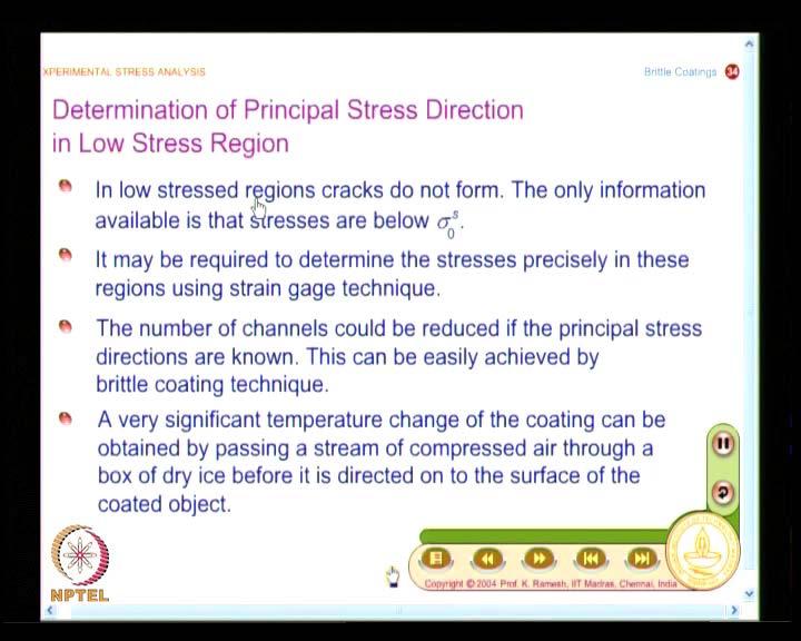 (Refer Slide Time: 40:38) So, we are going to find out the principal stress direction in low stress region that is my interest.