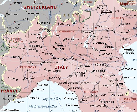 Northern Italy A 4thEuropean industrial region of some importance lies in the Po River Basin of northern Italy.