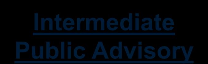 NHC Tropical Cyclone Advisory Products Intermediate Public Advisory Provides
