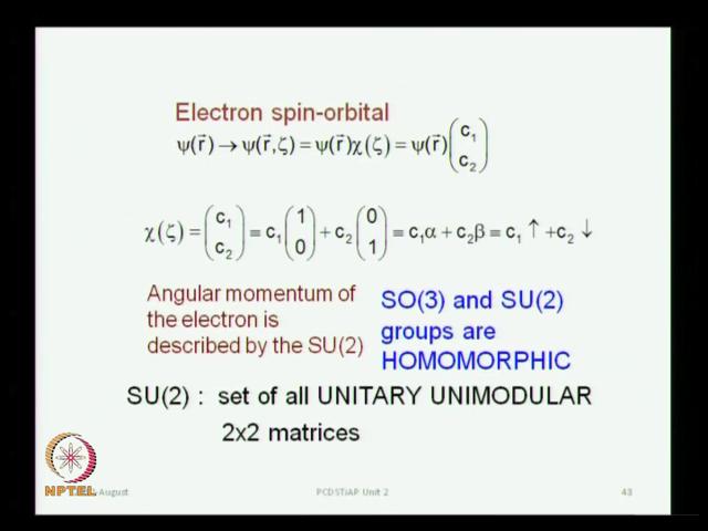 (Refer Slide Time: 13:00) But, we will you know, share the historical, you know narrative on this and pick up the discussion on electron spin orbital, which has got a 2 state and you have got a
