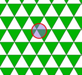 (a) /7 (b) 7/ (c) 6/7 (d) / (e) / Using Menelaus Theorem: 0. The figure below shows a tessellation of the plane with equilateral triangles of side length.