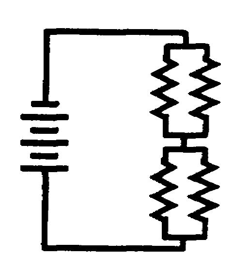 Solving problems with parallel circuits connected in series is made easier by drawing simplified circuits.