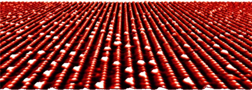 Atom chains on a silicon surface E Theory