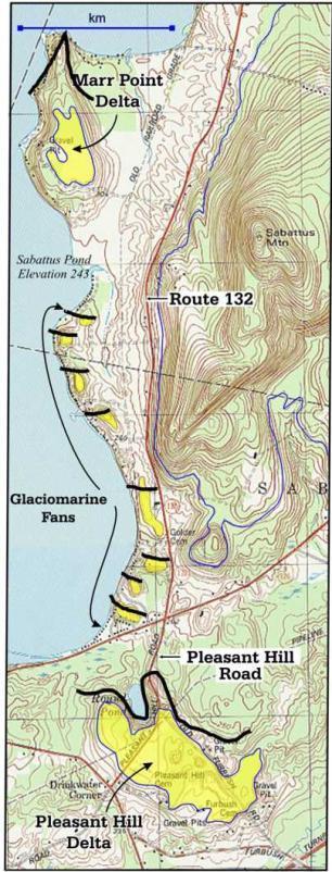 Map by USGS Submarine outwash fans Figure 9.
