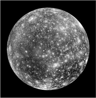 ) Callisto Heavily cratered surface What does that suggest?